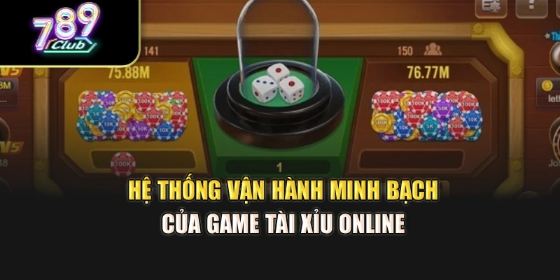 Hệ thống vận hành minh bạch của game tài xỉu online 